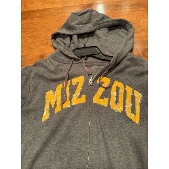 Woman’s MU Mizzou bling zipper hoodie - Picture 2 of 5